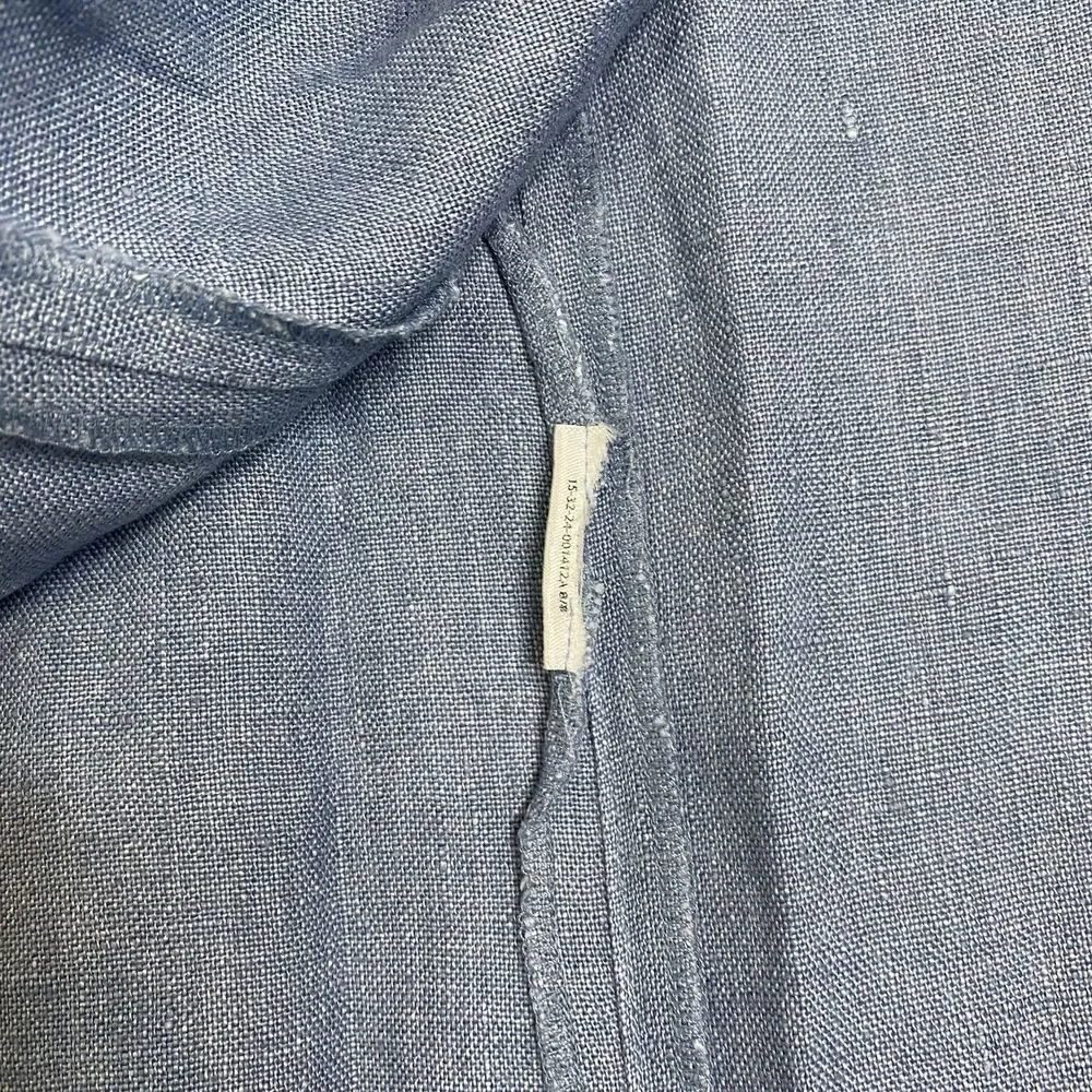 Polo Ralph Lauren Linen Tie Wrap Skirt Blue Size Small